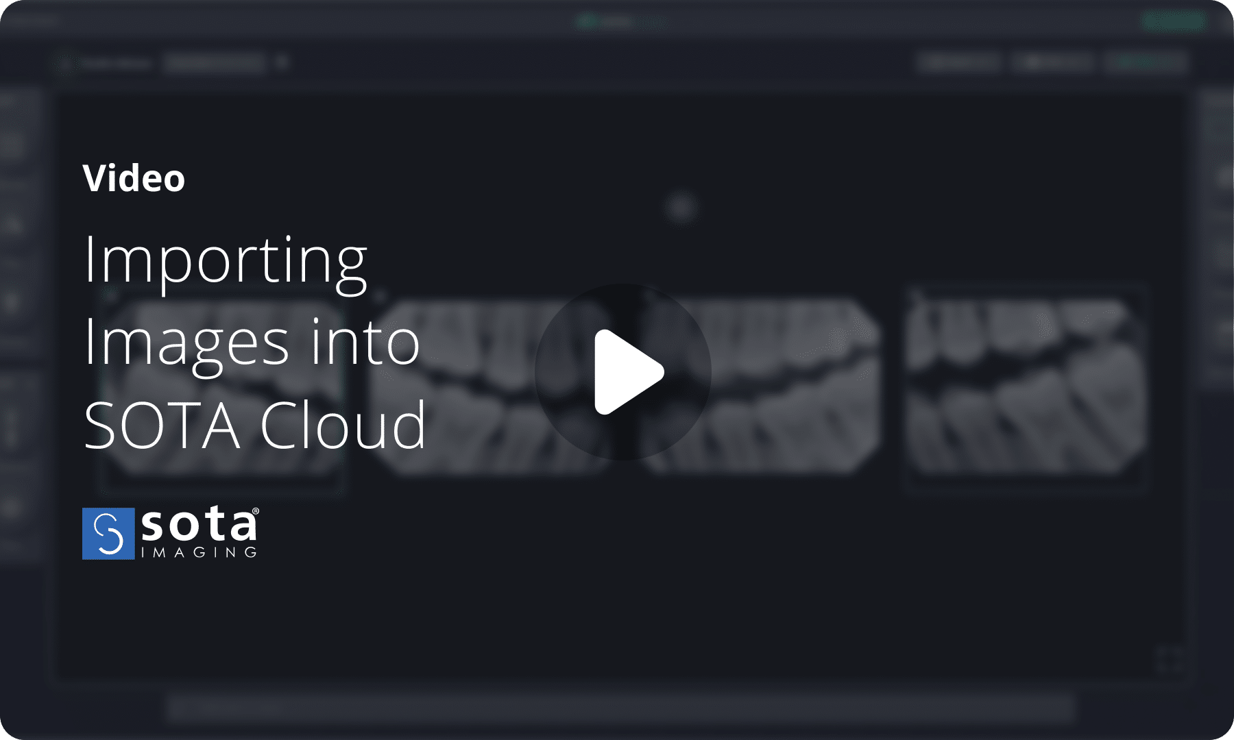 Importing images into SOTA Cloud